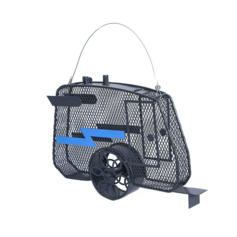 Een auto vogelvoeder